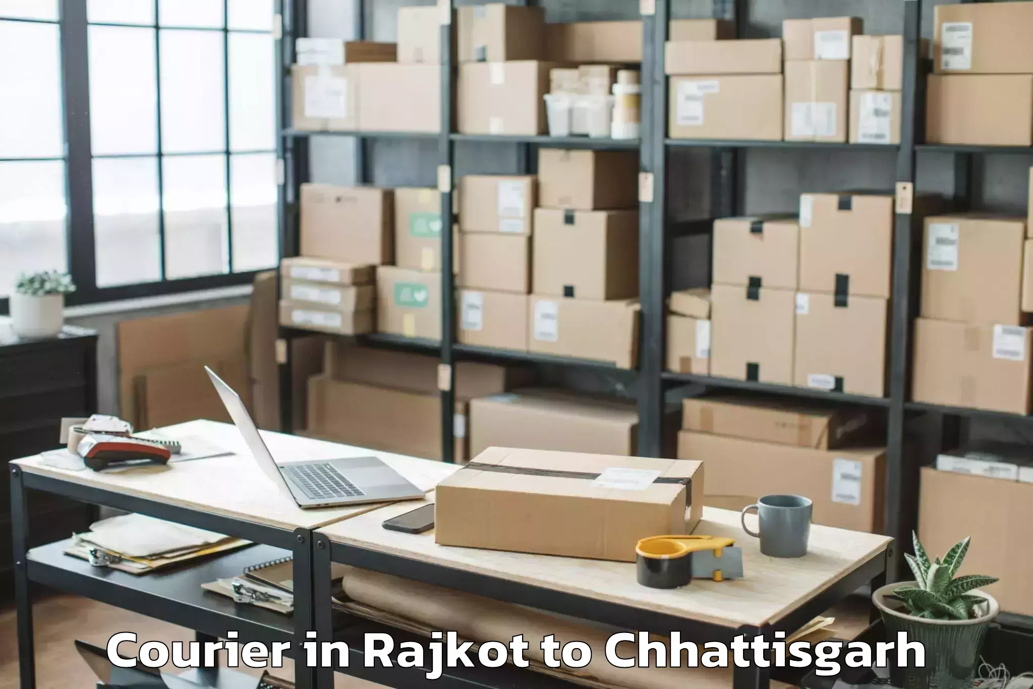 Hassle-Free Rajkot to Jashpurnagar Courier